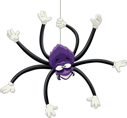 araignée - insecte - animaux - smiley émoticône émoji cartoon clipart illustration - artémotic