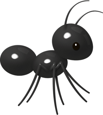 fourmi - insecte - animaux - smiley émoticône émoji cartoon clipart illustration - artémotic