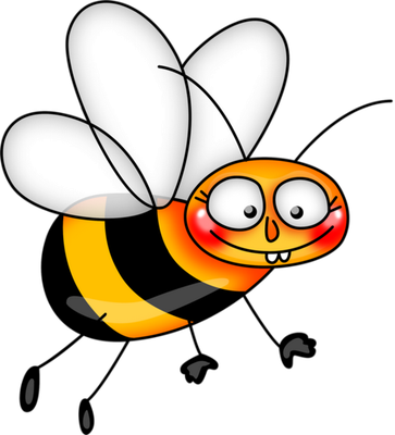 abeille - insecte - animaux - smiley émoticône émoji cartoon clipart illustration - artémotic