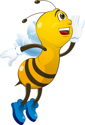 abeille - insecte - animaux - smiley émoticône émoji cartoon clipart illustration - artémotic