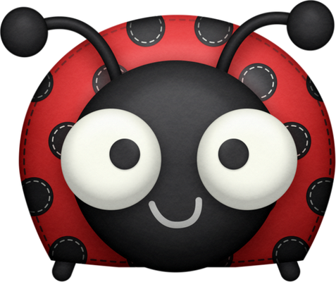 coccinelle - insecte - animaux - smiley émoticône émoji cartoon clipart illustration - artémotic