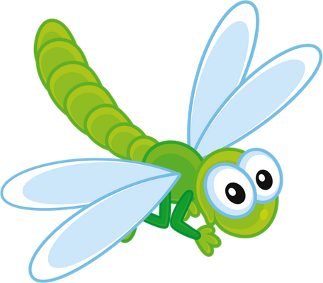 libellule - insecte - animaux - smiley émoticône émoji cartoon clipart illustration - artémotic