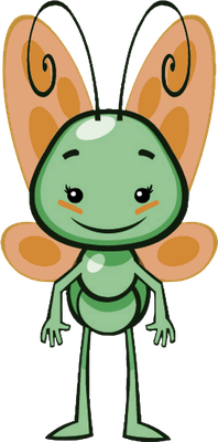 papillon - insecte - animaux - smiley émoticône émoji cartoon clipart illustration - artémotic