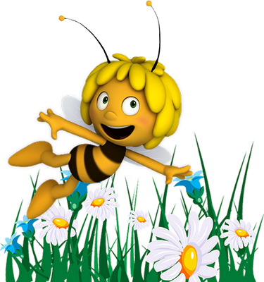 Maya [Maya l'Abeille] - insecte - animaux - smiley émoticône émoji cartoon clipart illustration - artémotic