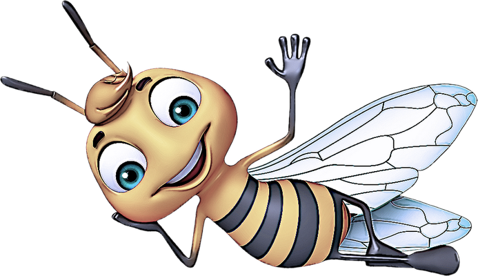 abeille - insecte - animaux - smiley émoticône émoji cartoon clipart illustration - artémotic