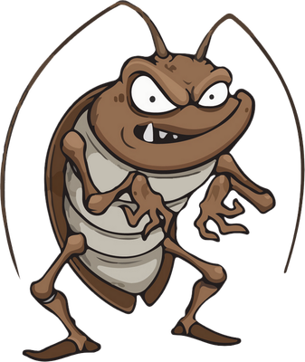 cafard - insecte - animaux - smiley émoticône émoji cartoon clipart illustration - artémotic
