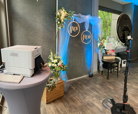 Fotobox mieten mit Hintergrund