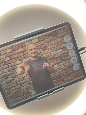 Touch Display zum Auslösen deiner Bilder