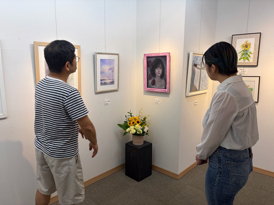 第７回アトリエこうたき美術研究所作品展　塚原先生の講評会