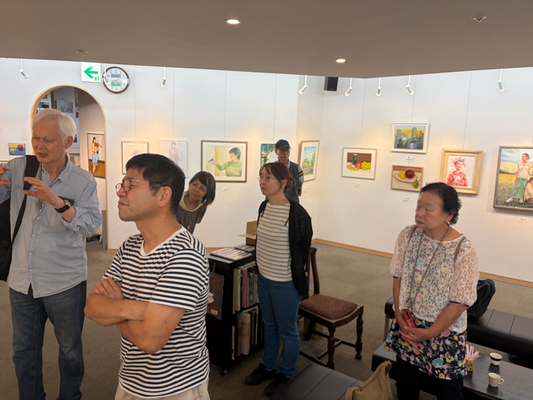 第７回アトリエこうたき美術研究所作品展　塚原先生の講評会