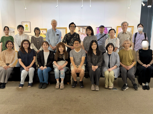 第７回アトリエこうたき美術研究所作品展　最終日記念撮影。
