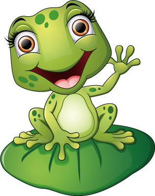 grenouille - faune aquatique - animaux - smiley émoticône émoji cartoon clipart illustration - artémotic