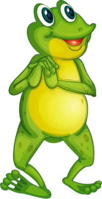 grenouille - faune aquatique - animaux - smiley émoticône émoji cartoon clipart illustration - artémotic