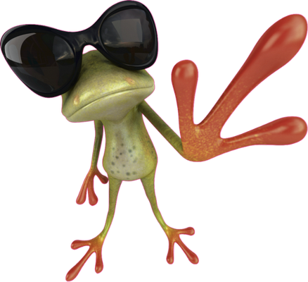 grenouille - faune aquatique - animaux - smiley émoticône émoji cartoon clipart illustration - artémotic