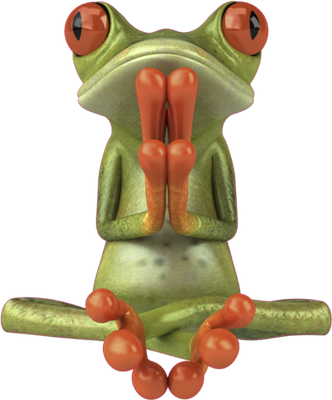 grenouille - faune aquatique - animaux - smiley émoticône émoji cartoon clipart illustration - artémotic
