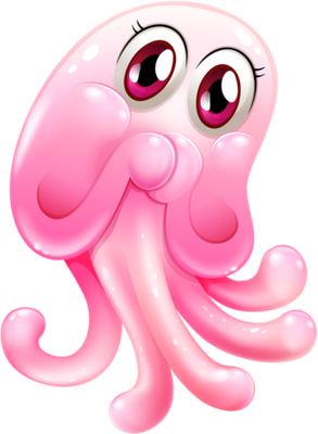 poulpe - faune aquatique - animaux - smiley émoticône émoji cartoon clipart illustration - artémotic