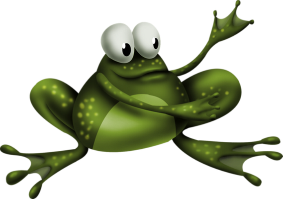 grenouille - faune aquatique - animaux - smiley émoticône émoji cartoon clipart illustration - artémotic