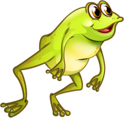 grenouille - faune aquatique - animaux - smiley émoticône émoji cartoon clipart illustration - artémotic