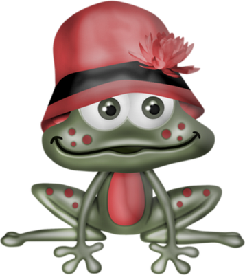 grenouille - faune aquatique - animaux - smiley émoticône émoji cartoon clipart illustration - artémotic