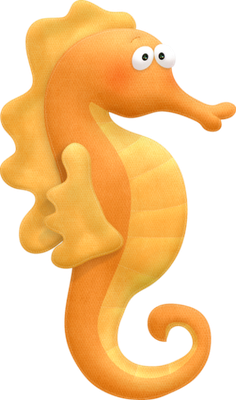 hippocampe - faune aquatique - animaux - smiley émoticône émoji cartoon clipart illustration - artémotic