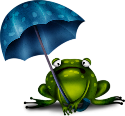 grenouille - faune aquatique - animaux - smiley émoticône émoji cartoon clipart illustration - artémotic