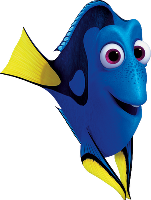 Dory [Le Monde de Nemo] - faune aquatique - animaux - smiley émoticône émoji cartoon clipart illustration - artémotic