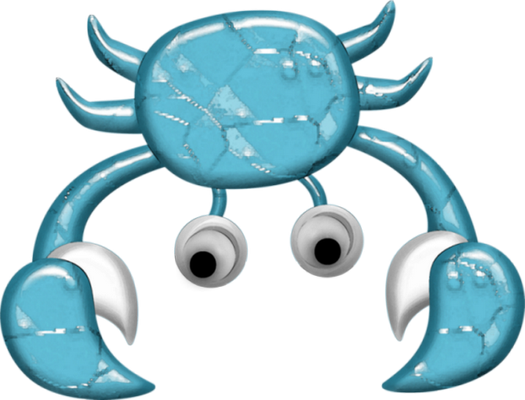 crabe - faune aquatique - animaux - smiley émoticône émoji cartoon clipart illustration - artémotic