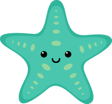 étoile de mer - faune aquatique - animaux - smiley émoticône émoji cartoon clipart illustration - artémotic