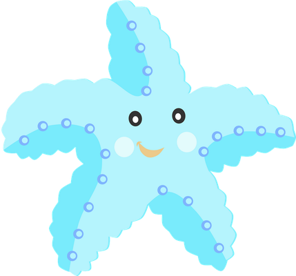 étoile de mer - faune aquatique - animaux - smiley émoticône émoji cartoon clipart illustration - artémotic