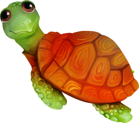 tortue marine - faune aquatique - animaux - smiley émoticône émoji cartoon clipart illustration - artémotic