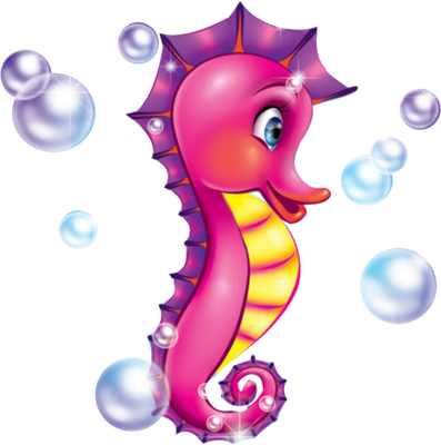 hippocampe - faune aquatique - animaux - smiley émoticône émoji cartoon clipart illustration - artémotic