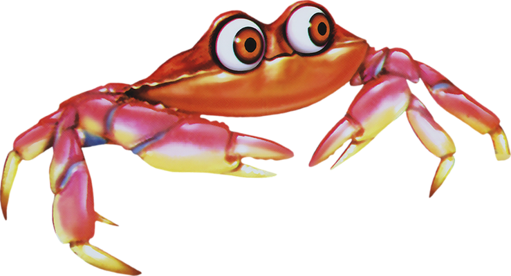 crabe - faune aquatique - animaux - smiley émoticône émoji cartoon clipart illustration - artémotic