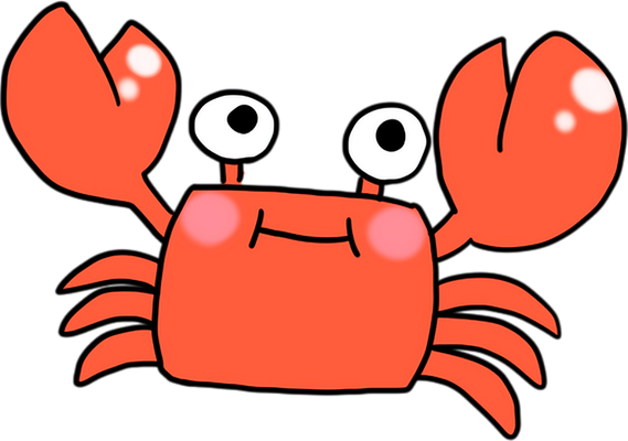 crabe - faune aquatique - animaux - smiley émoticône émoji cartoon clipart illustration - artémotic