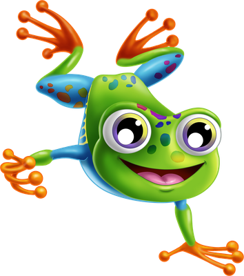 grenouille - faune aquatique - animaux - smiley émoticône émoji cartoon clipart illustration - artémotic