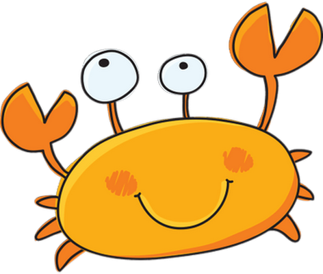 crabe - faune aquatique - animaux - smiley émoticône émoji cartoon clipart illustration - artémotic