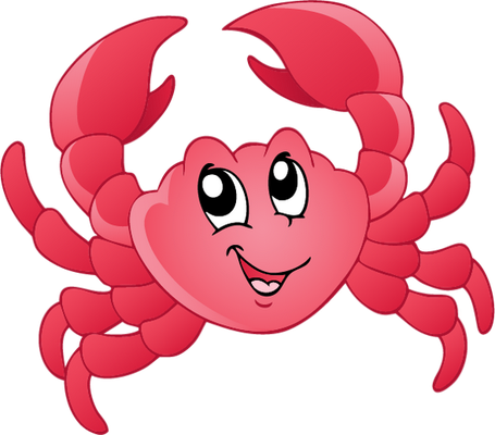 crabe - faune aquatique - animaux - smiley émoticône émoji cartoon clipart illustration - artémotic