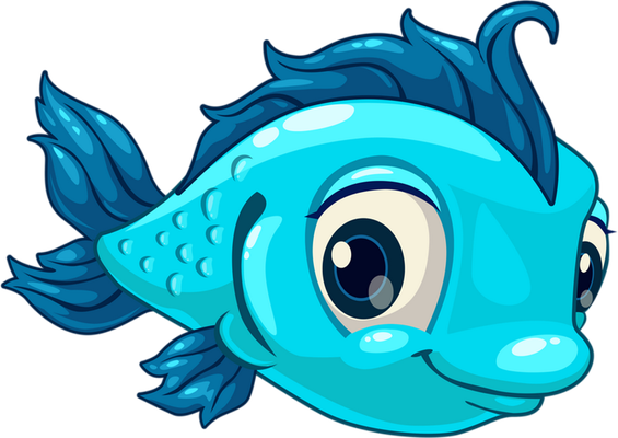 poisson - faune aquatique - animaux - smiley émoticône émoji cartoon clipart illustration - artémotic