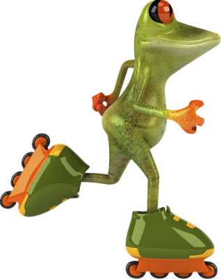 grenouille - faune aquatique - animaux - smiley émoticône émoji cartoon clipart illustration - artémotic