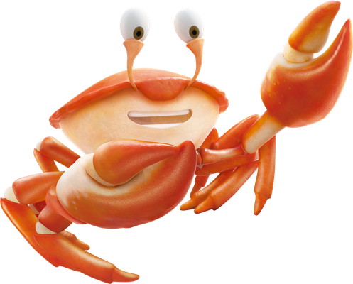 crabe - faune aquatique - animaux - smiley émoticône émoji cartoon clipart illustration - artémotic