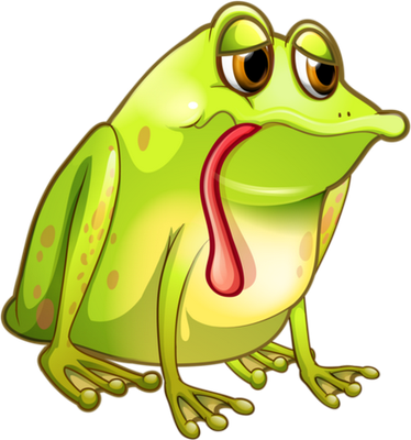 grenouille - faune aquatique - animaux - smiley émoticône émoji cartoon clipart illustration - artémotic