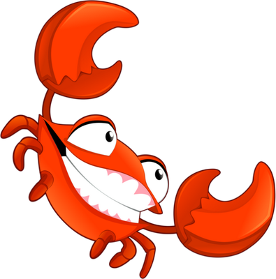 crabe - faune aquatique - animaux - smiley émoticône émoji cartoon clipart illustration - artémotic