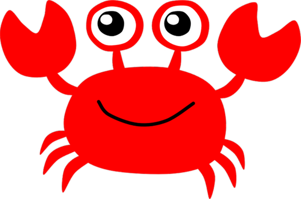 crabe - faune aquatique - animaux - smiley émoticône émoji cartoon clipart illustration - artémotic