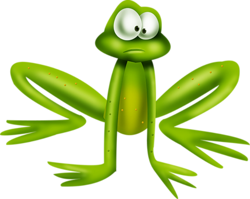 grenouille - faune aquatique - animaux - smiley émoticône émoji cartoon clipart illustration - artémotic