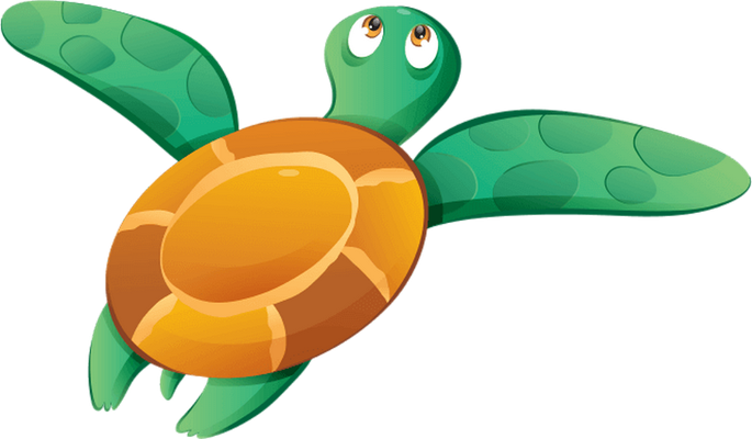 tortue marine - faune aquatique - animaux - smiley émoticône émoji cartoon clipart illustration - artémotic
