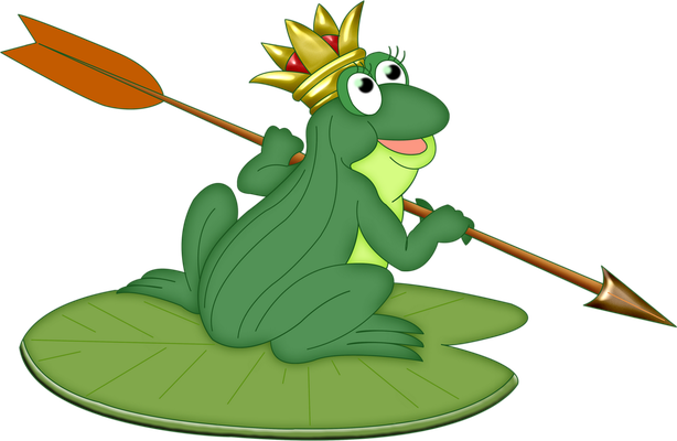 grenouille - faune aquatique - animaux - smiley émoticône émoji cartoon clipart illustration - artémotic