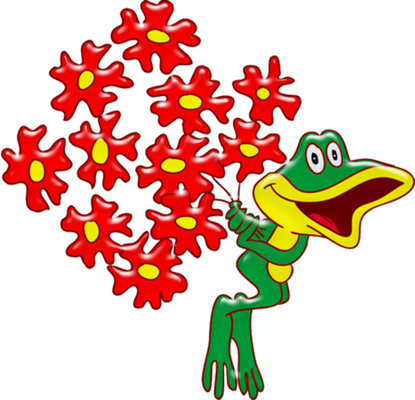 grenouille - faune aquatique - animaux - smiley émoticône émoji cartoon clipart illustration - artémotic