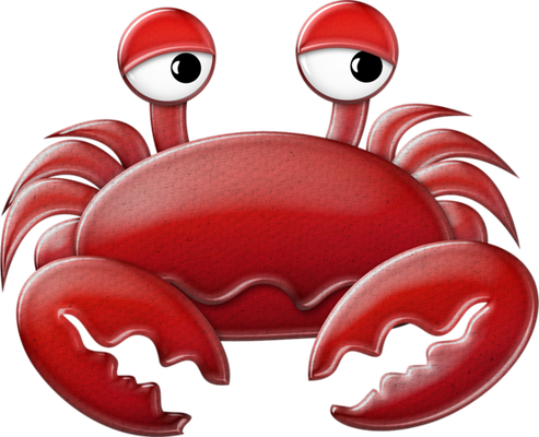 crabe - faune aquatique - animaux - smiley émoticône émoji cartoon clipart illustration - artémotic