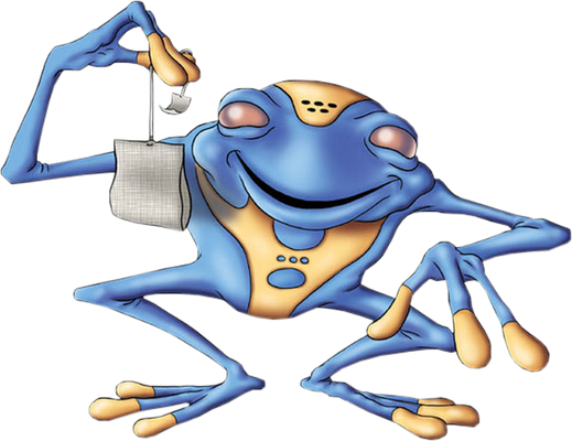 grenouille - faune aquatique - animaux - smiley émoticône émoji cartoon clipart illustration - artémotic