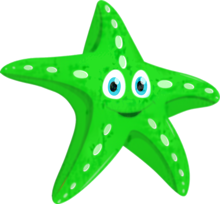 étoile de mer - faune aquatique - animaux - smiley émoticône émoji cartoon clipart illustration - artémotic