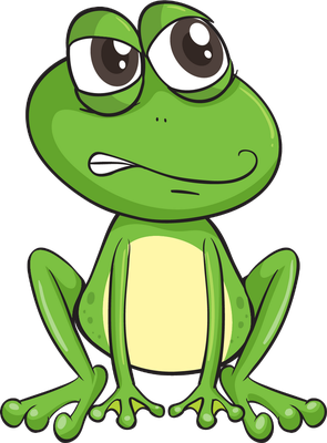 grenouille - faune aquatique - animaux - smiley émoticône émoji cartoon clipart illustration - artémotic